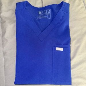 Royal Blue FIGS Catarina Top